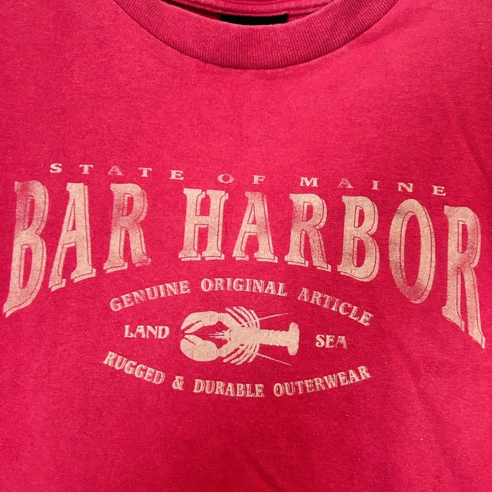 Vintage Bar Harbor T Shirt Small Red - Picture 4 of 9